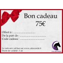 Bon cadeau de 75€