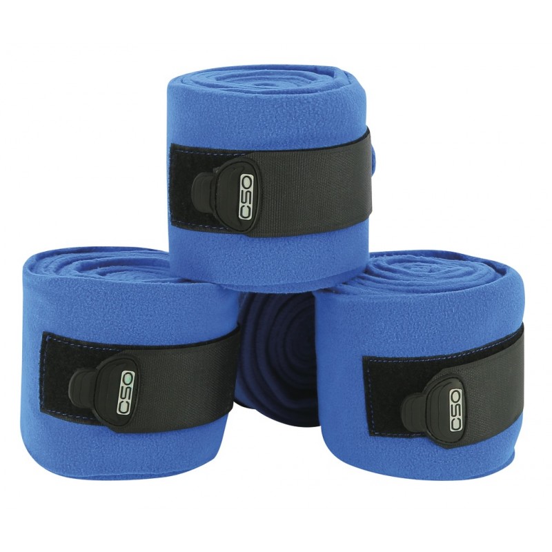 Bandes de polo C.S.O ajustables - Bleu vif